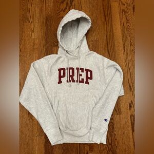 Vintage 90s Champion Reverse Weave PREP College Hoodie Sweatshirt High School XS